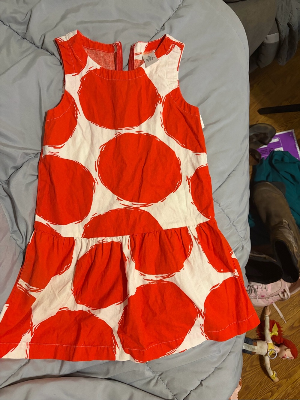 Gymboree Red and White Polka Dot Sleeveless Dress